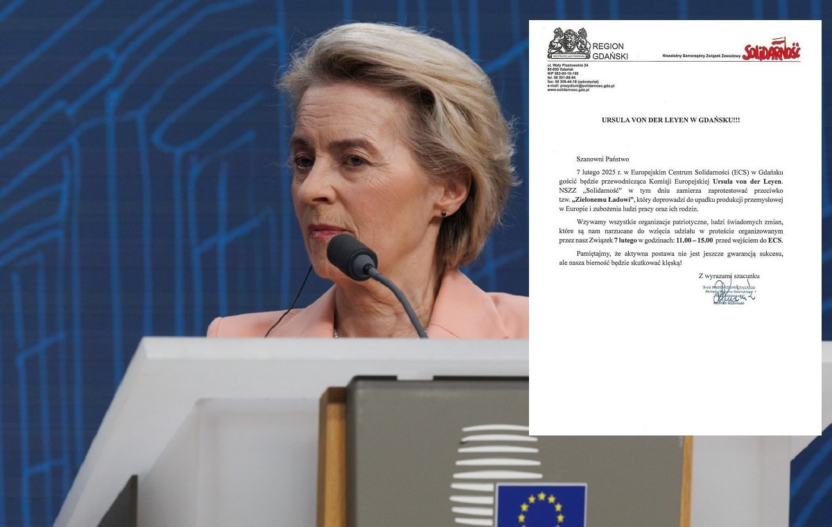 Solidarno Zapowiada Protest Podczas Wizyty Von Der Leyen