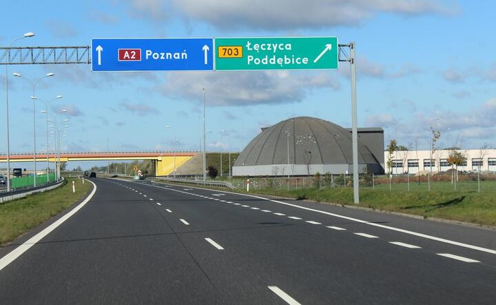 Fragment autostrady A2 między Warszawą a Poznaniem / autor: Fratria / MK