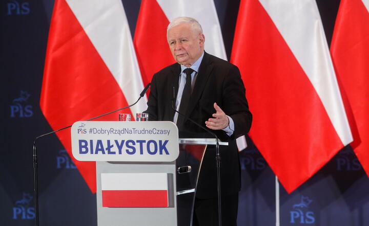Jarosław Kaczyński w Białymstoku / autor: PAP
