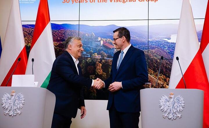Premierzy Polski i Węgier na wspólnej konferencji / autor: fot. Facebook
