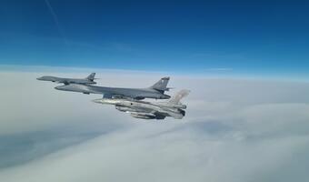 Polskie F-16 eskortowały amerykańskie bombowce