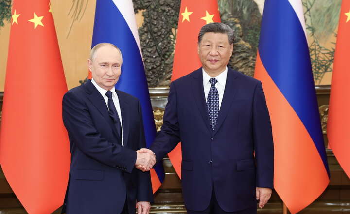 Chiny: Władimir Putin i Xi Jinping / autor: PAP
