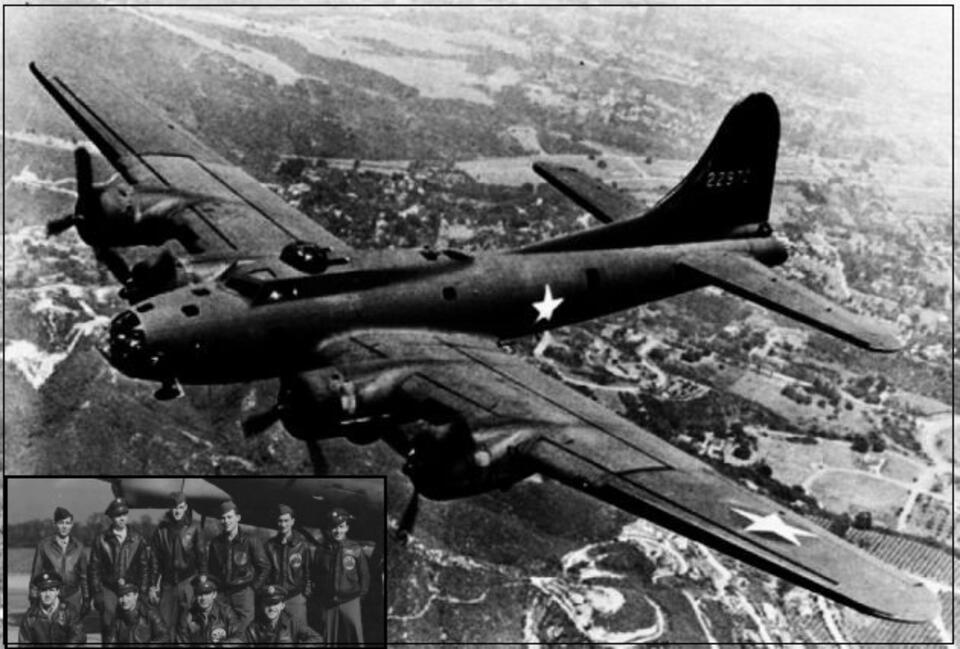 Amerykańska latająca forteca B 17 z czasów II Wojny Światowej