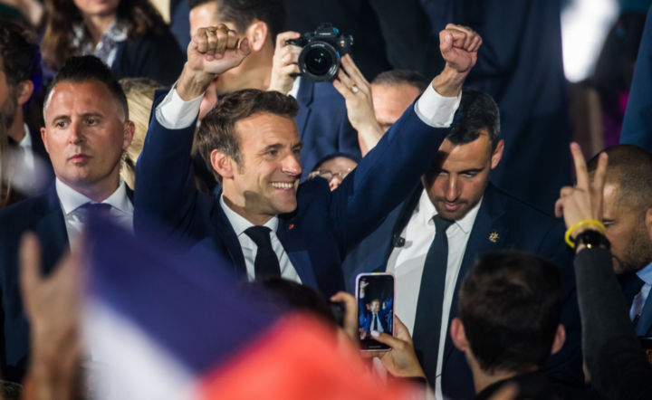 Emmanuel Macron / autor: PAP/EPA/Christophe Petit Tesson