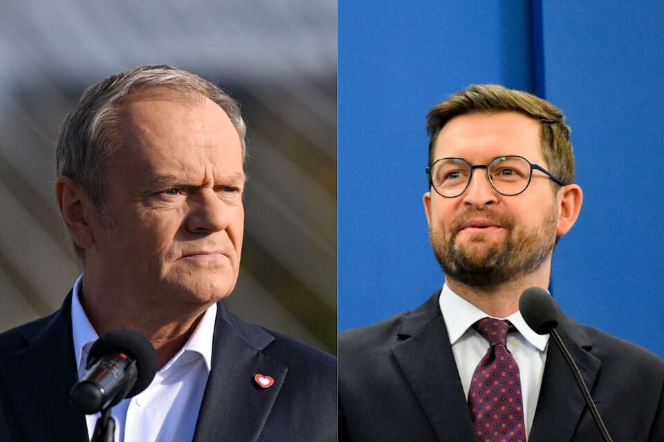 Donald Tusk i Andrzej Śliwka / autor: PAP-Radek Pietruszka/Fratria