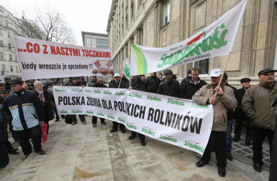 Protest rolników w Warszawie. Fot. PAP / Paweł Supernnak