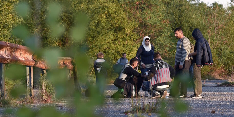 Uchodźcy na granicy węgiersko-austriackiej. PAP/EPA