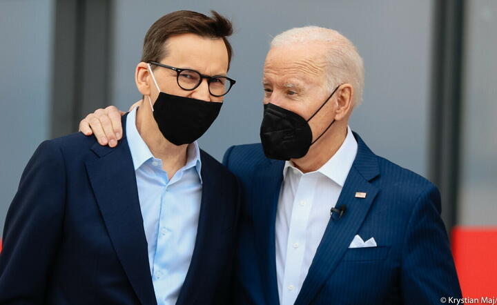 Mateusz Morawiecki i Joe Biden / autor: PAP