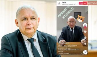 Kaczyński na Tik Toku! Prezes PiS zainicjował akcję #StopFurChallenge