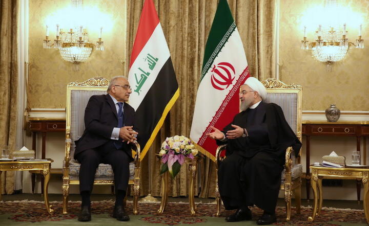 Prezydent Iranu Hassan Rowhani i premier Iraku Adel Abd al-Mahdi / autor: PAP/EPA/IRANIAN PRESIDENTIAL OFFICE / HANDOUT