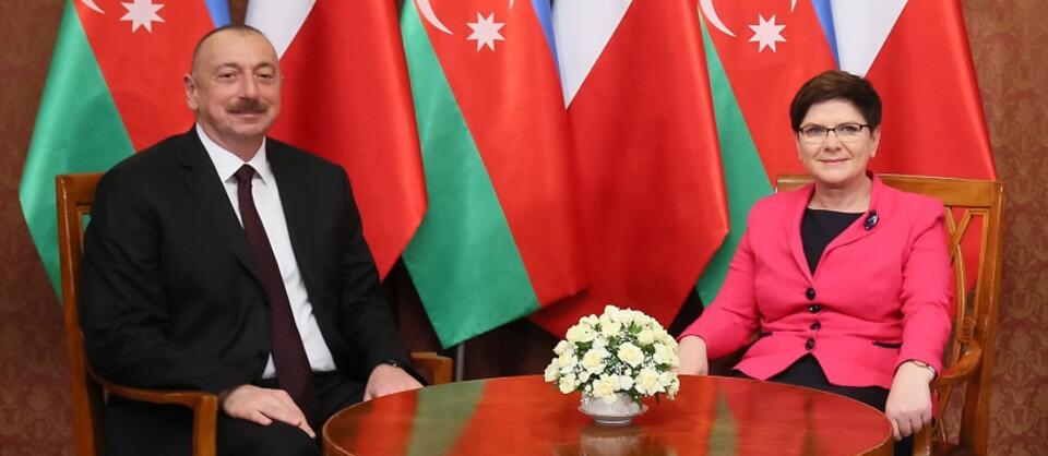 prezydent Azerbejdżanu i Beata Szydło / autor: PAP