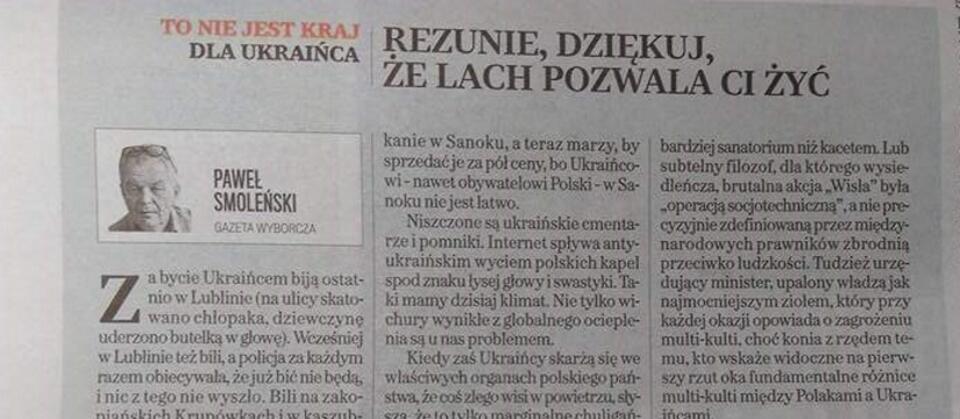 autor: 'Gazeta Wyborcza'/wPolityce.pl