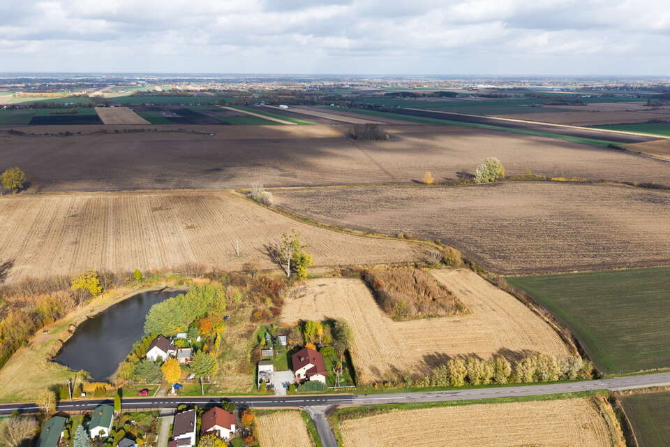 Słynne już grunty  w miejscowości Zabłotnia - minister rolnictwa Stefan Krajewski zastanawia się co dalej z działką pod CPK / autor: PAP/Leszek Szymański