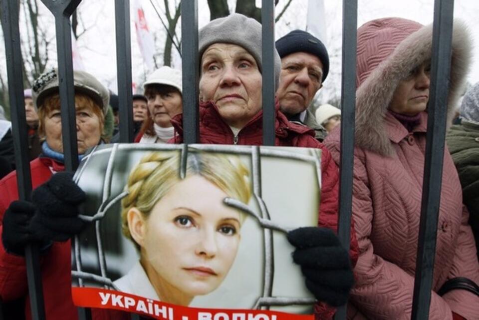 Ubiegłoroczna manifestacja w obronie Julii Tymoszenko. Fot. PAP / EPA