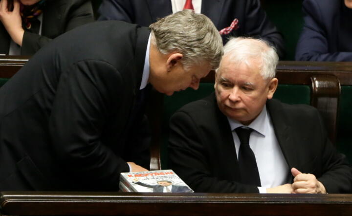 Jarosław Kaczyński w Sejmie, 16.11, fot. PAP/Tomasz Gzell