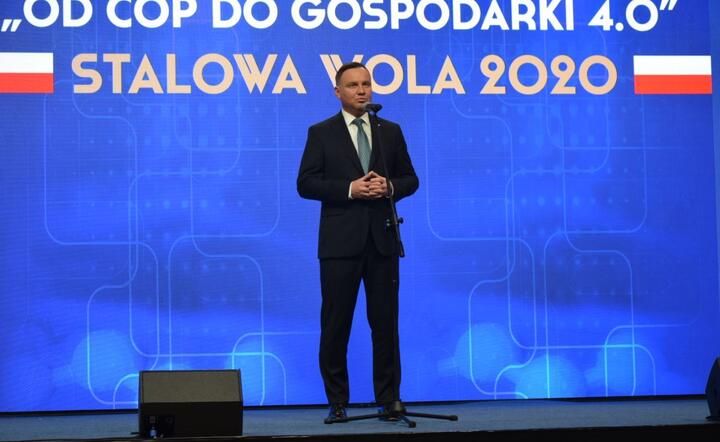Prezydent Andrzej Duda na Polskiej Wystawie Gospodarczej 2020 / autor: Fratria