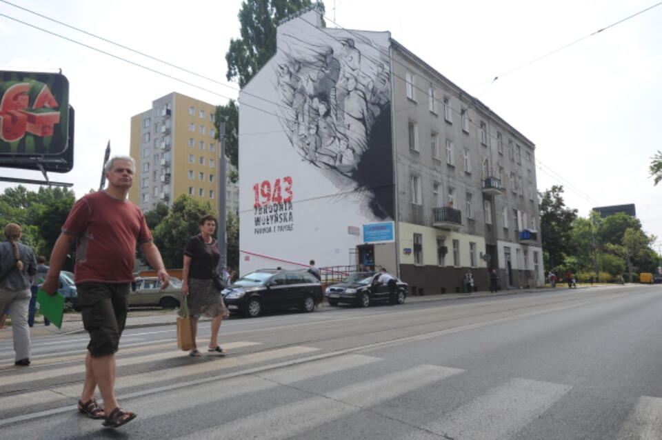 Mural na Woli. Fot. PAP/Grzegorz Jakubowski