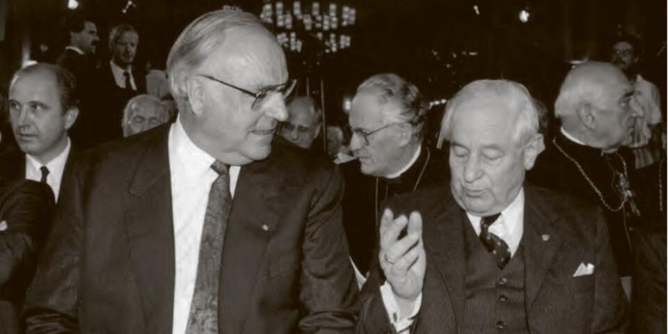 Deutscher Ostdienst: Herbert Czaja (z prawej) z byłym kanclerzem Helmutem Kohlem