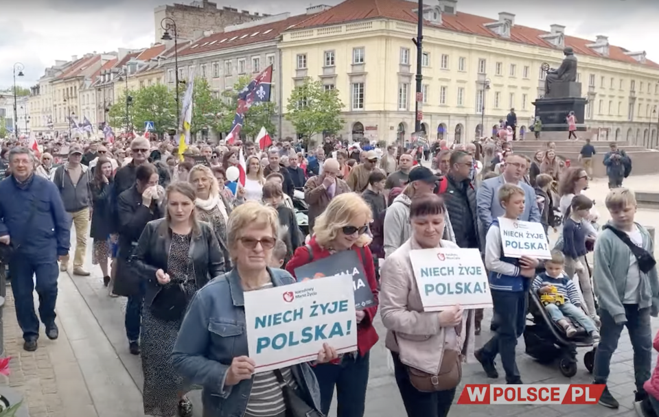 Warszawa, 14 kwietnia 2024 - Narodowy Marsz Życia / autor: TV wPolsce