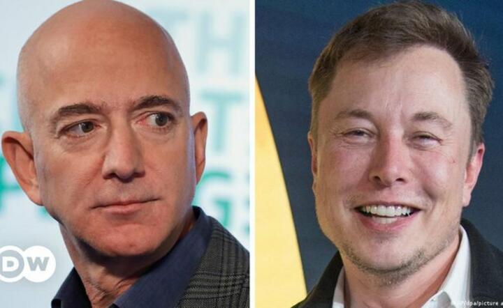 Jeff Bezos, Elon Musk / autor: Oxfam International Media Team/Twitter