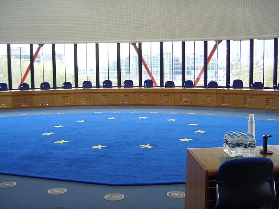 Wikipedia; fot. Djtm: Sala Europejskiego Trybunału Praw Człowieka w Strasburgu