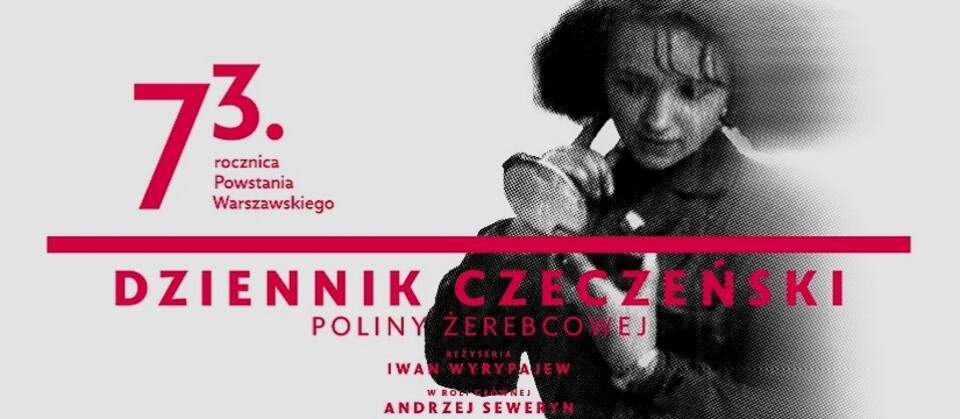 Plakat spektaklu teatralnego 'Dziennik czeczeński Poliny Żerebcowej' / autor: www.1944.pl