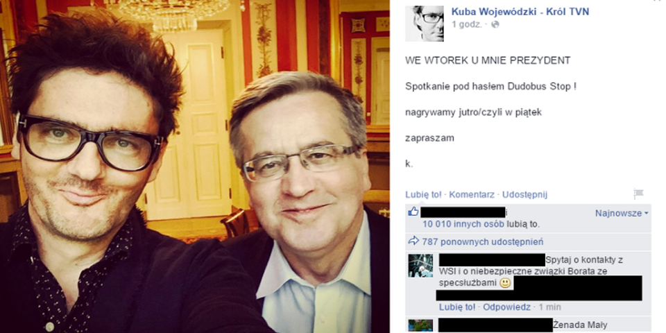 Fot. Facebook/Kuba Wojewódzki - Król TVN