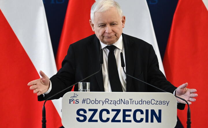 Jarosław Kaczyński w Szczecinie / autor: PAP