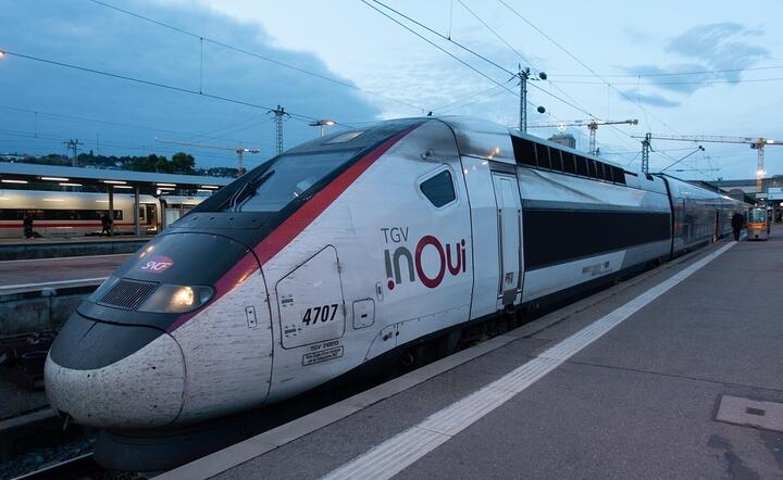 W niedzielę pociąg dużej prędkości TGV zatrzymał się poza wyznaczoną stacją, aby wysadzić pasażera, który odmówił założenia maski ochronnej / autor: Pixabay