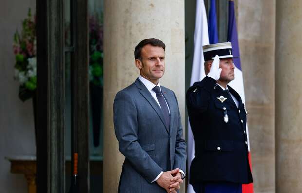 prezydent Francji Emmanuel Macron / autor: PAP/EPA