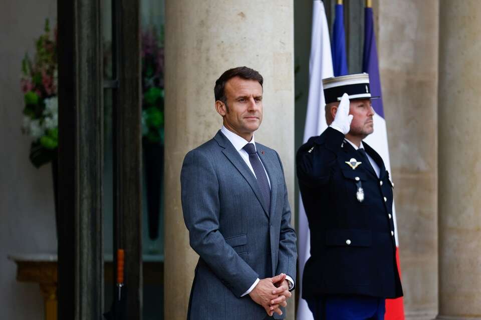 prezydent Francji Emmanuel Macron / autor: PAP/EPA