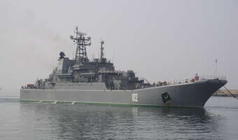 Blamaż Rosji: Ostatnie okręty desantowe - zniszczone!