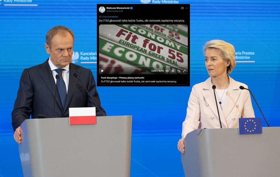 Donald Tusk i Ursula von der Leyen / autor: Fratria/X