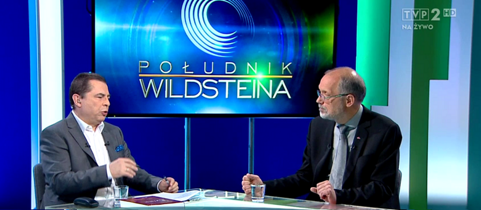prof. Nowak i Bronisław Wildstein / autor: TVP2