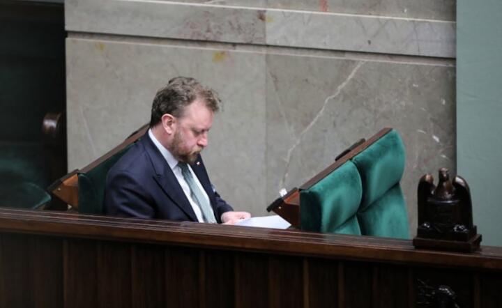  Minister zdrowia Łukasz Szumowski na sali obrad Sejmu, 6 bm. / autor: PAP/Wojciech Olkuśnik