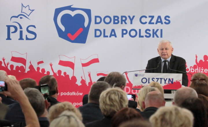 Prezes Prawa i Sprawiedliwości Jarosław Kaczyński podczas konwencji regionalnej partii, 4 bm. w Olsztynie / autor: PAP/Tomasz Waszczuk