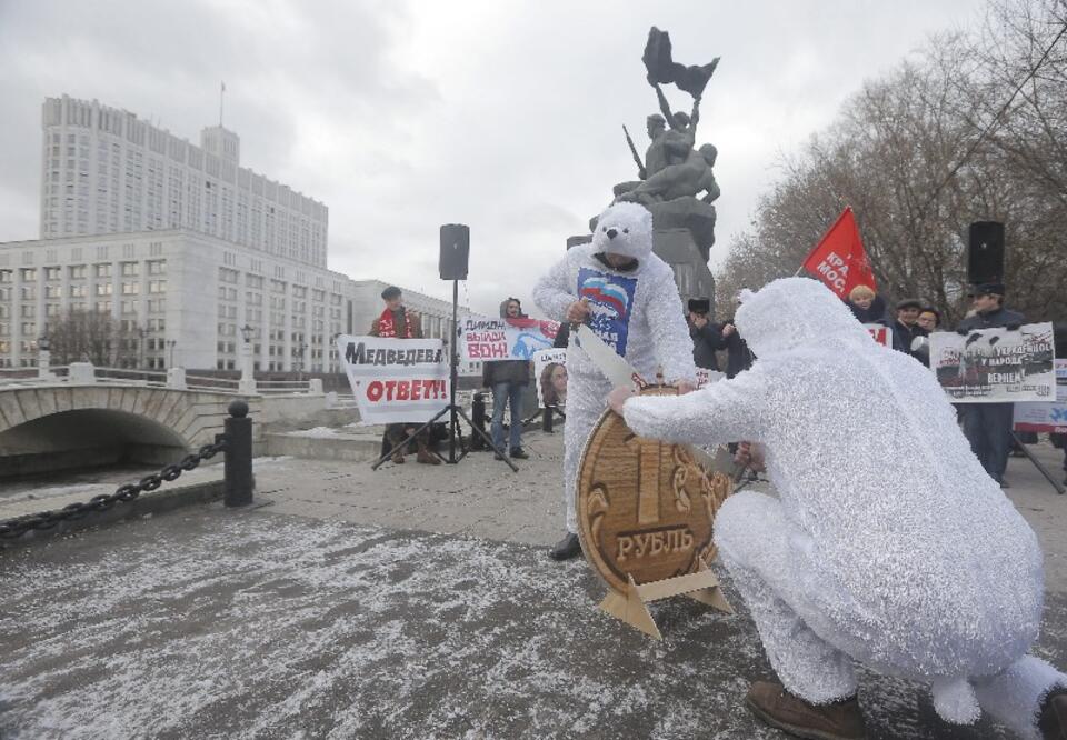 Protest komunistów w Moskwie, PAP/EPA