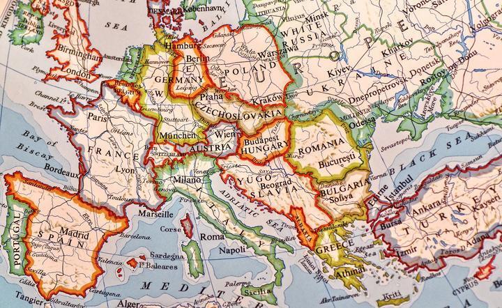 mapa Europy / autor: Pixabay