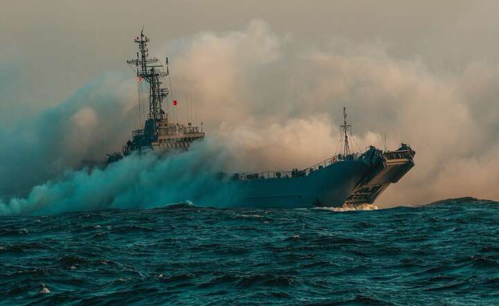 Ćwiczenia WARGACZ24 z udziałem okrętów 8FOW, zdjęcie z 5 marca / autor: X / @MarWojRP / 📷8FOW