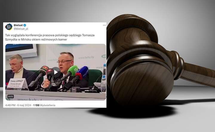 Tomasz Szmydt, sędzia II Wydziału Wojewódzkiego Sądu Administracyjnego poprosił o azyl na Białorusi / autor: Pixabay / X screen @Bielsat_pl