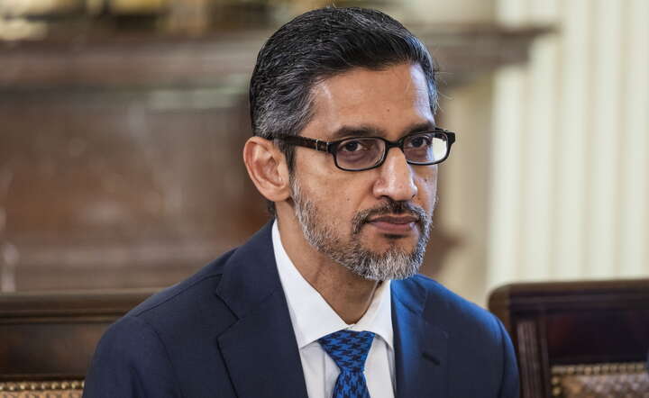 Prezes Google Sundar Pichai / autor: PAP/EPA/JIM LO SCALZO