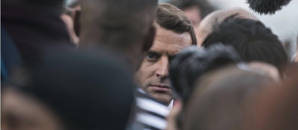 Macron walczy o głosy wyborców / autor: Fot. PAP/epa