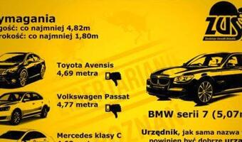 ZUS ogłosił przetarg na auta: Chce dla urzędników limuzyn BMW