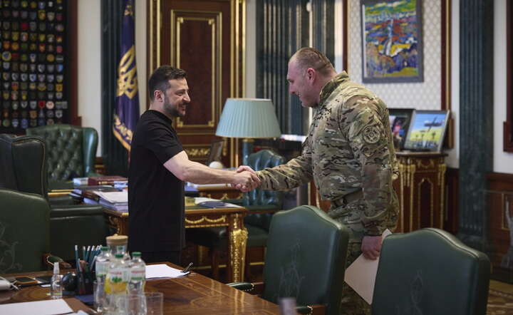 Prezydent Ukrainy Wołodymir Zełenski i szef Służby Bezpieczeństwa Ukrainy Wasyl Maluk / autor: PAP/EPA/UKRAINE PRESIDENTIAL PRESS SERVICE