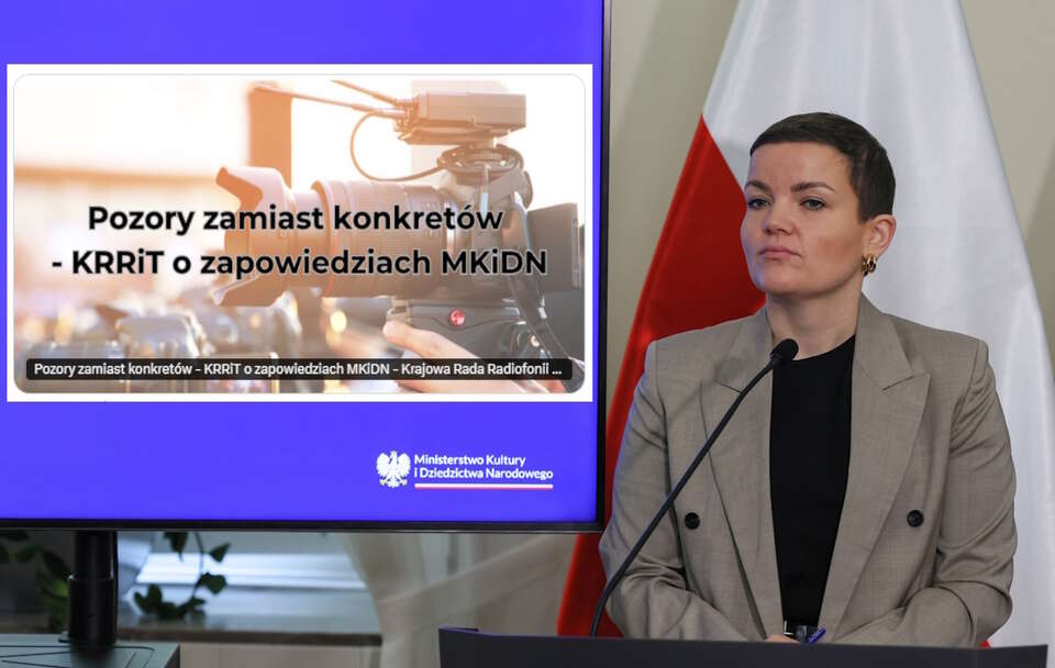 KRRiT krytykuje minister Martę Cienkowską ws. projektu nowej ustawy medialnej / autor: PAP/Paweł Supernak