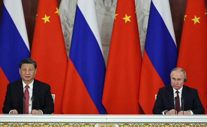 Prezydent Chin Xi Jinping z wizytą w Moskwi / autor: PAP/EPA/Mikhail Tereschenko