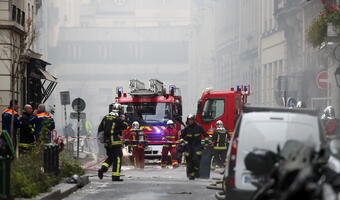 Ranni w Paryżu w wyniku wybuchu