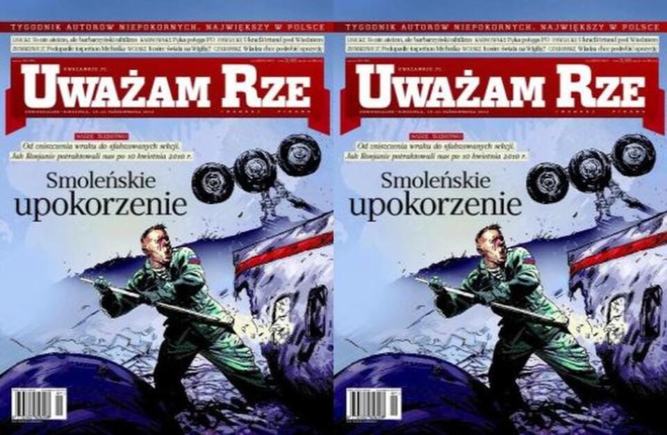 Fot. wPolityce.pl / rysunek na okładce "Uważam Rze": Marek Oleksicki