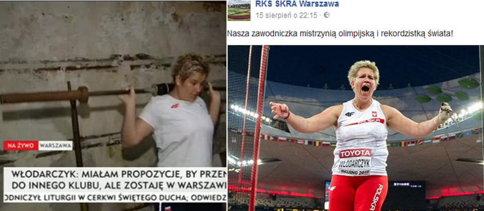 Fot.screenshot/TVP.Info/Facebook RKS Skra Warszawa