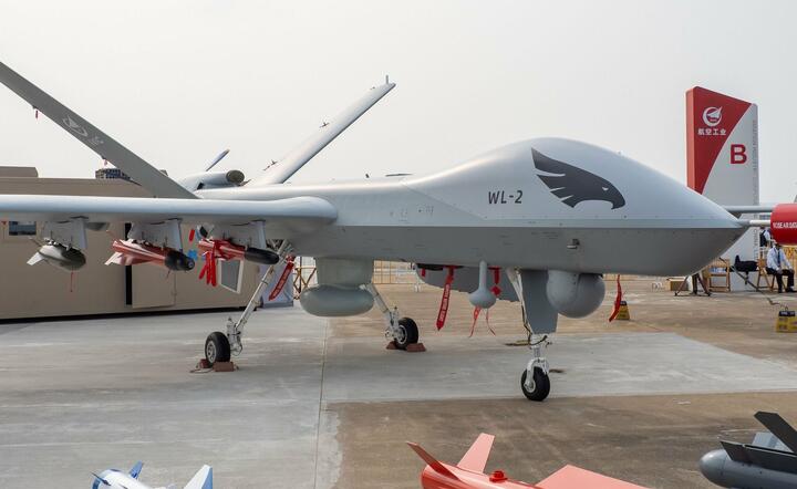 chiński dron bojowy Wing-loong-2 / autor: David Wang / Twitter
